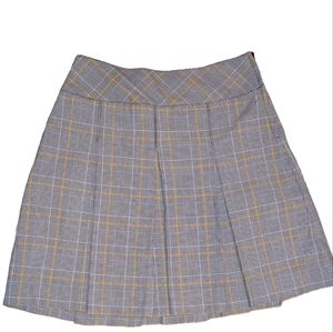 Parker Houndstooth/Plaid Skirt